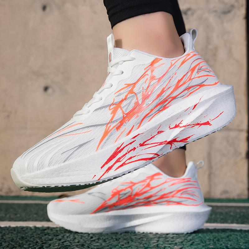 Fashion Carbon-plate Running Shoes Damping Sneakers Unisex Tennis Basketball Trainers Fitness Exercise Sports Shoes