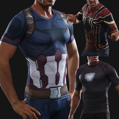 Men's Compression T-Shirts Fitness Training Running Tops Apparel