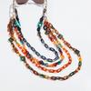 Chaîne de lunettes colorée en acrylique de 70 cm pour femmes Mode Géométrique Cordon Lanière Sangle Chaîne suspendue Accessoires Lunettes de soleil