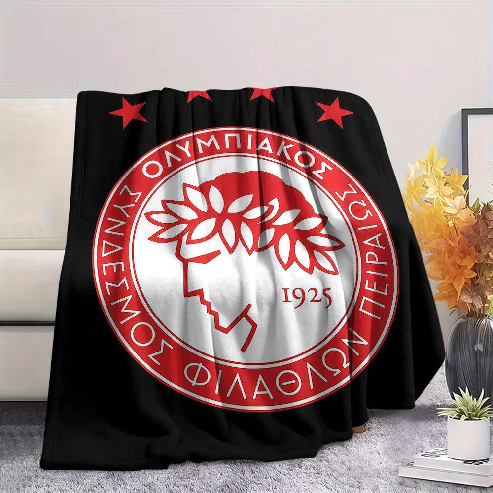 Olympiacos FlAannel Blanket, High quality Comfortable for All Seasons, Home Decor, Warmth and Comfort