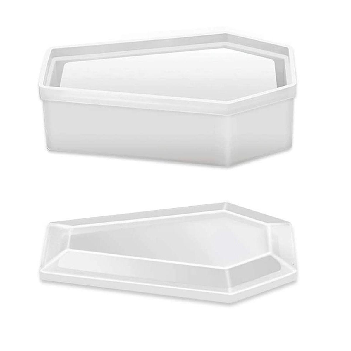

Gothic Halloween Silicone Clay Tools Container Resin Casting Mold Trinket Storage Box Coffin Mould Translucent