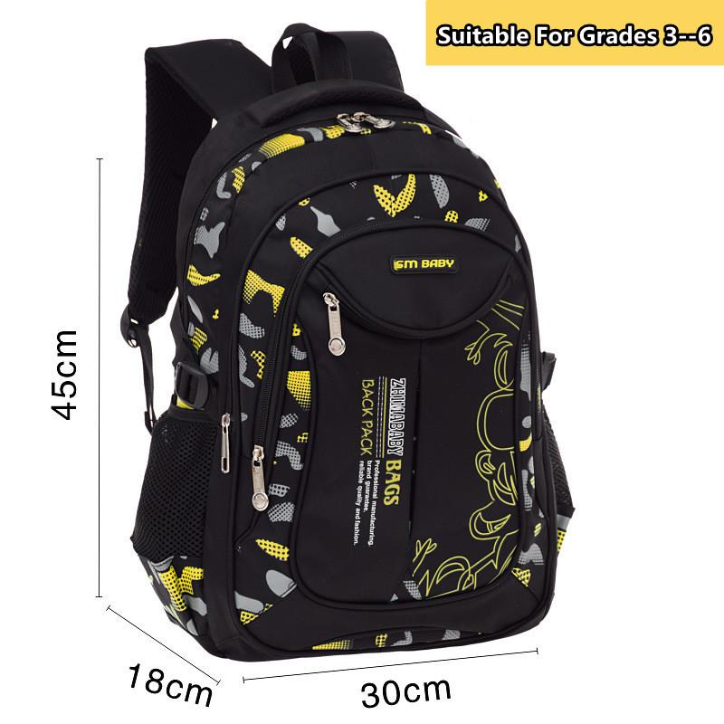 Casual Large-capacity Grade 3-6 Male Boys Schoolbag Backpack Lightweight Elementary School Children's School Bag