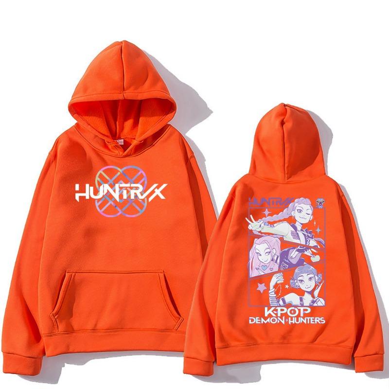 KPop Demon Hunters Hoodies Men and Women Sweatshirt Fashion Streetwear Oversized Y2K Pullovers Trends Kids Anime Top