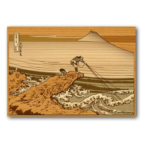 KINOWA "Koshu Ishibanzawa" Woodblock Printing Kit, Original Handmade Ukiyo-e Kit, Hokusai's Thirty-six Views of Mount Fuji, Made in Japan