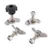 L Track Tie Down Fittings M8x35mm Stainless Steel Double Lug Threaded Stud Nut Kit for Truck Bed Trailer Cargo Control