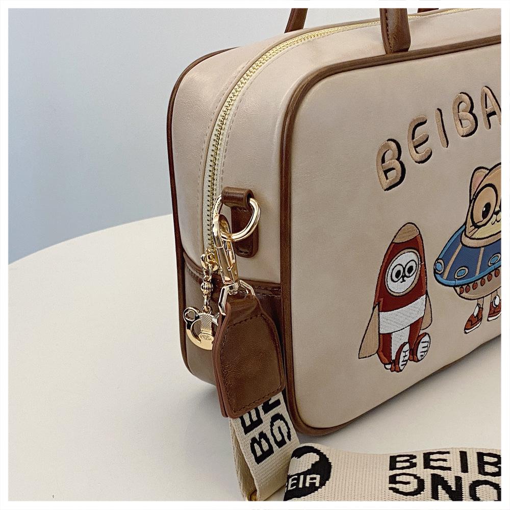 Urban Trendy Cartoon Crossbody Bag - Cute, Large Capacity Simple Shoulder Bag