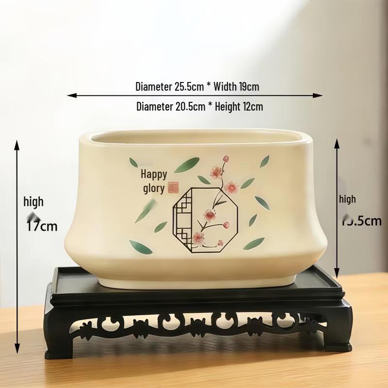 Керамический цветочный горшок для орхидей с поддоном