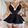 High-End Sexy Maid Roleplay Lingerie Set for Women