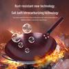 Vintage Nitrided Cast Iron Wok: Rust-resistant, non-stick, well-seasoned stir-fry pan for gas stoves, ideal for home cooking.