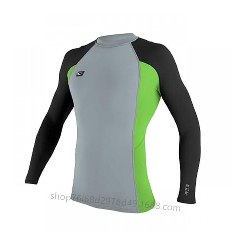 Men Women UV Protection Long Sleeve Rash Guard Surfing Dive Suit Quick Dry Snorkeling Top High Neck