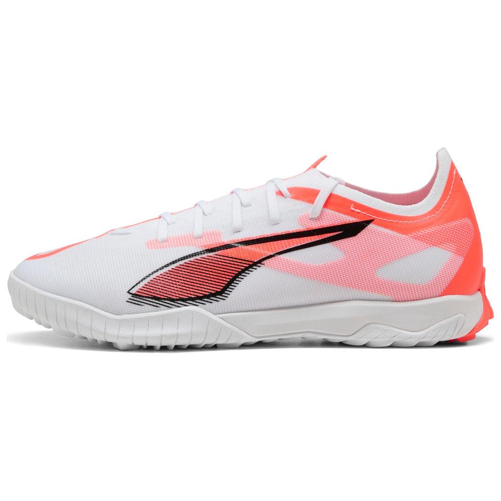 Puma Ultra 5 Match Comfortable Versatile TT (Rubber Studs) Durable Soccer Shoes Unisex Soccer Shoes White Black Red 108351-01