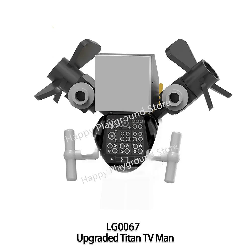 New Skibidi Toilet Man Anime Cartoon Bricks Dolls Figure Cameraman Speakerman TV Man Action Bricks Toy Figures Building Blocks