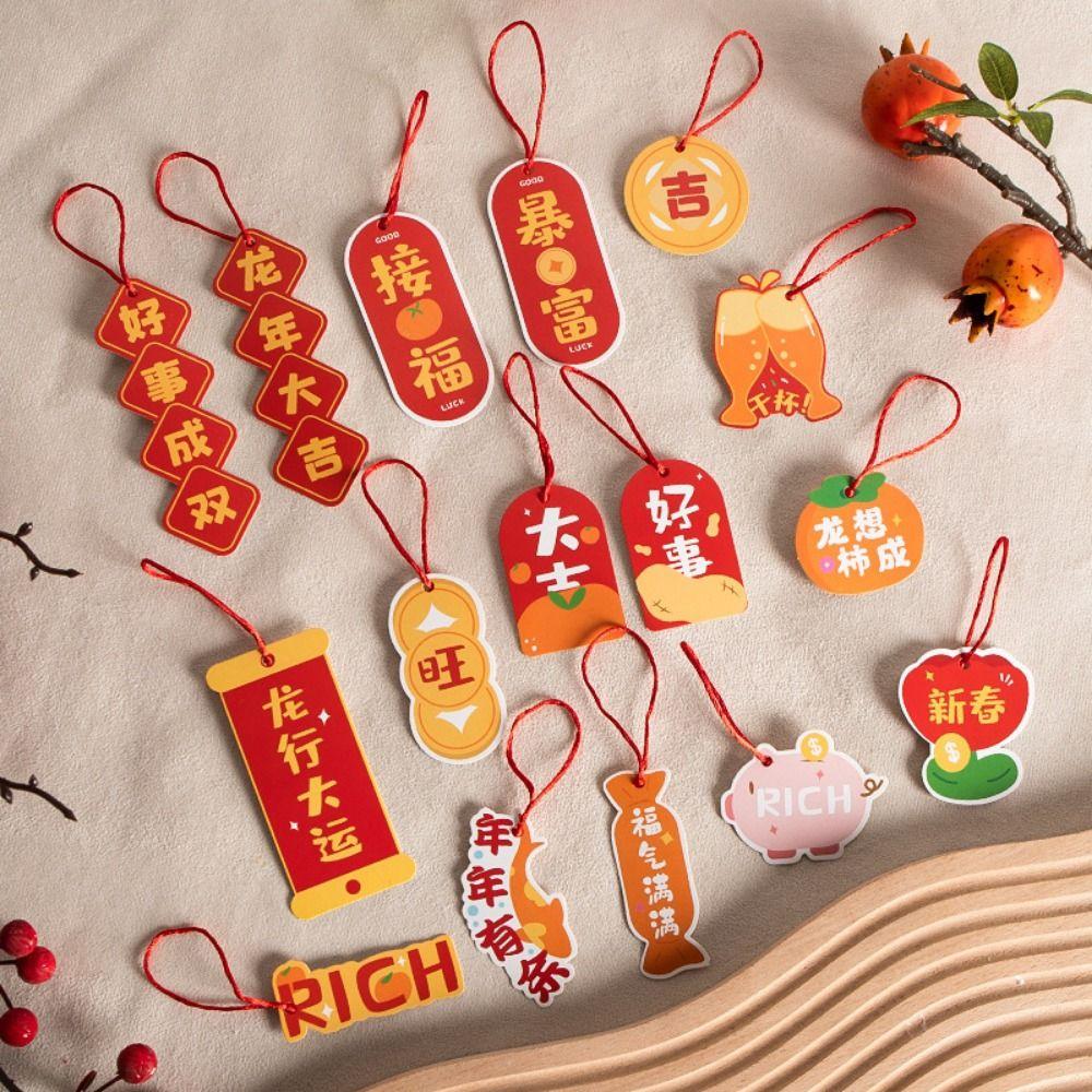 Decorative New Year's Blessing Pendant Chinese Style Lunar New Year Hanging Ornament  Wedding