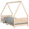 Kids Bed 90 x 190 cm Solid Pine Wood