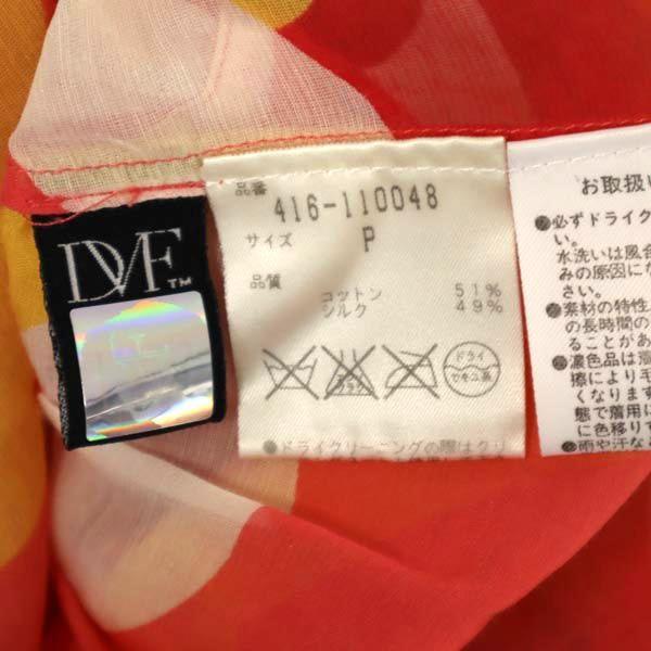 Diane von Furstenberg Silk Blend Overall Handle 7 Minutes Sleeve See Through Tunic Women Used