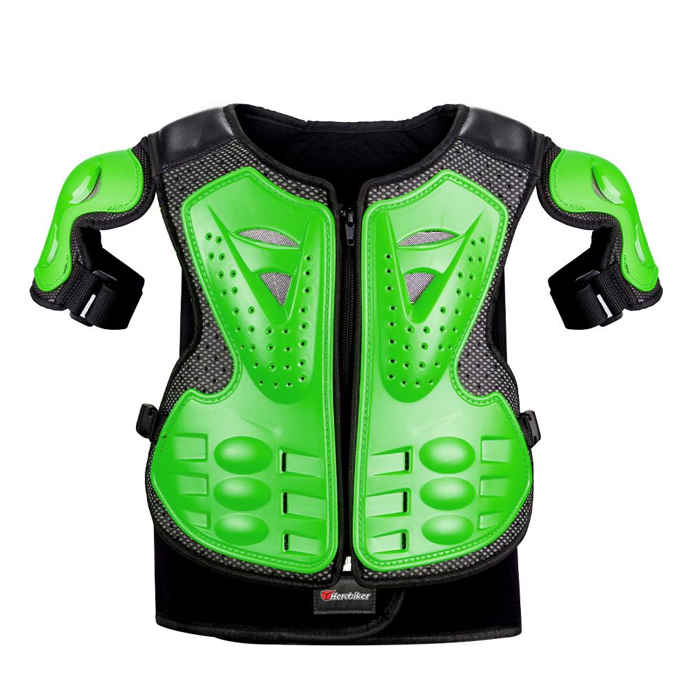 Dětská Motorkářská Ochranná Vesta Ochrana Motokros Body Armor Bunda Ochranné Chrániče Jízda Nákoleníky Moto Plná Ochrana Děti