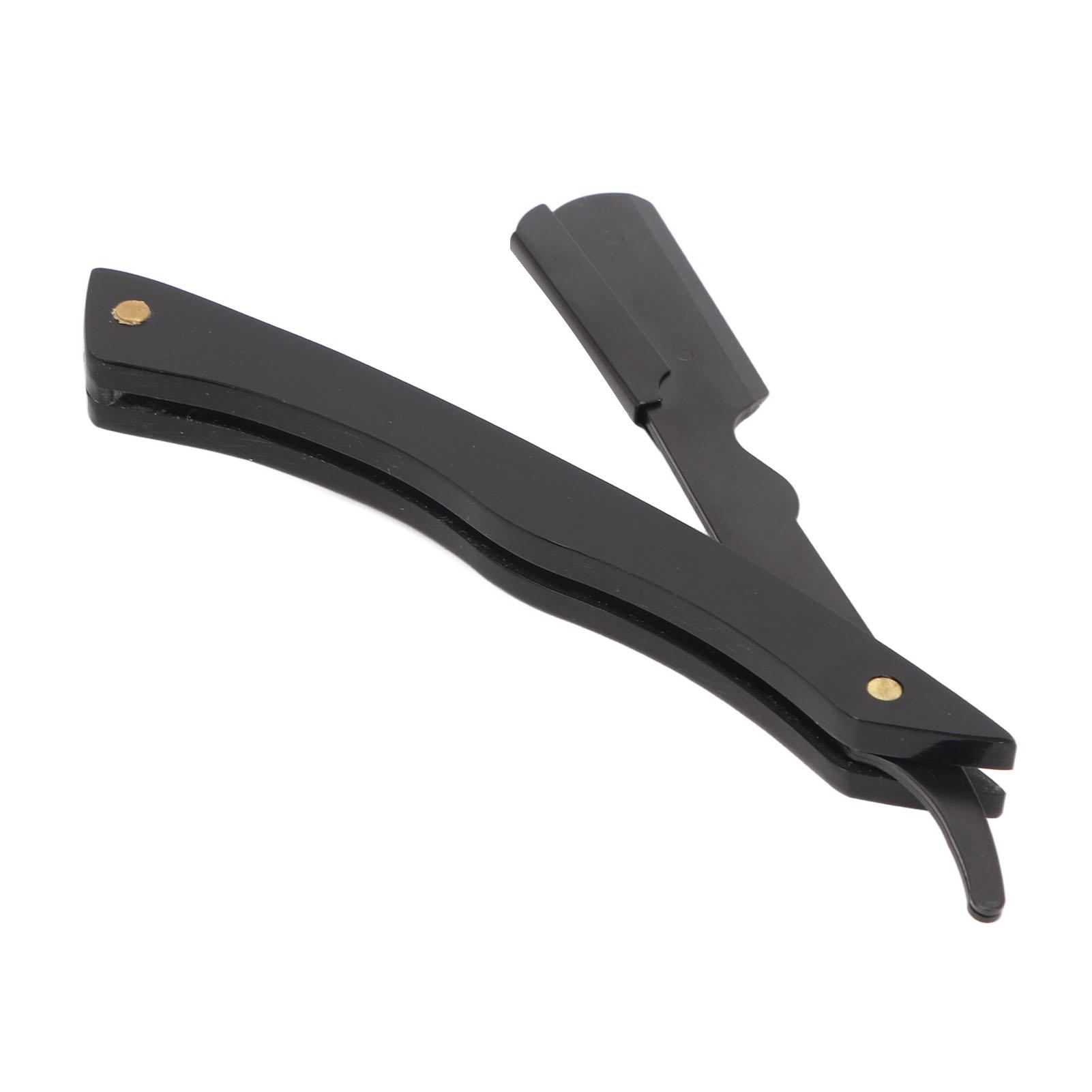 

Держатель лезвия для бороды акриловый складной нержавеющая сталь складной нож для бороды ручка для парикмахера