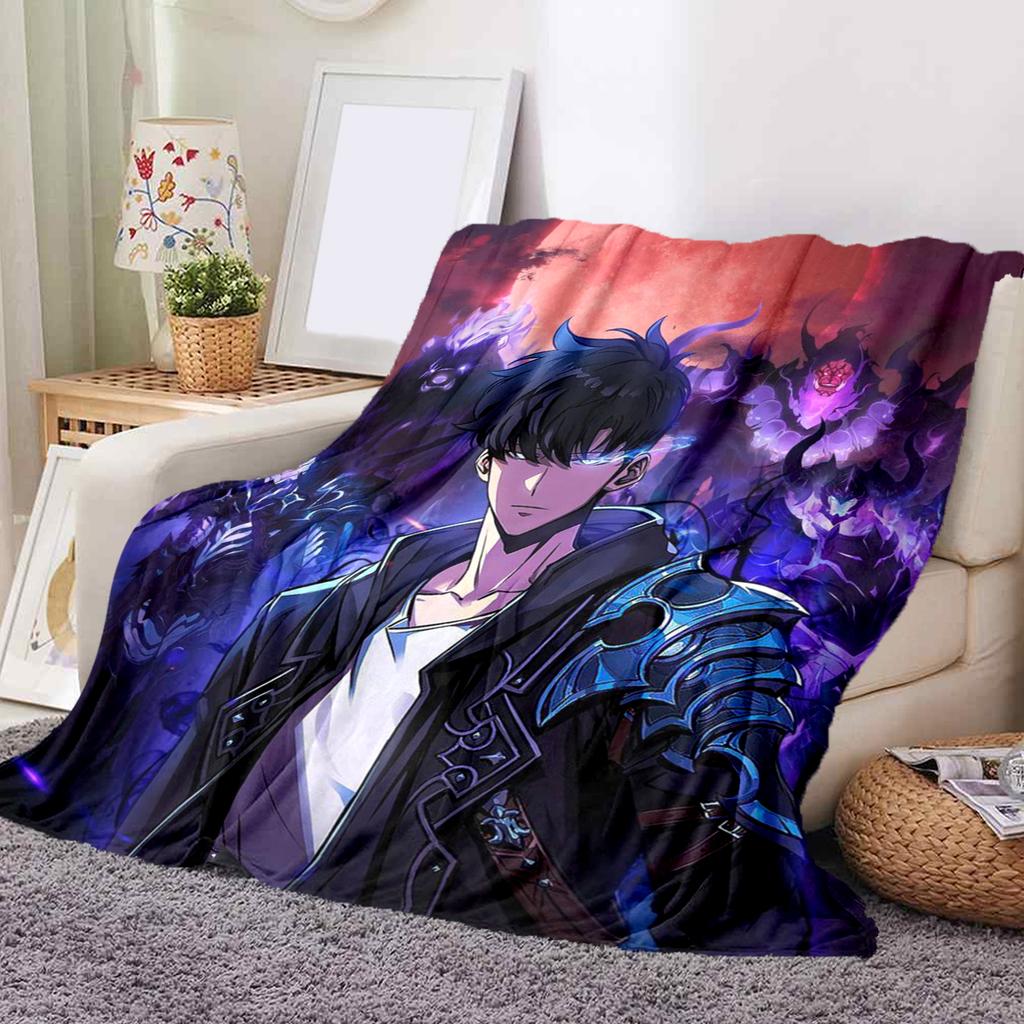 1 ks Flanelová deka s kresleným potiskem, Vysoce kvalitní, Pohodlná pro všechna roční období, Domácí dekorace, Teplo a pohodlí, Perfektní jako vánoční dárek k narozeninám