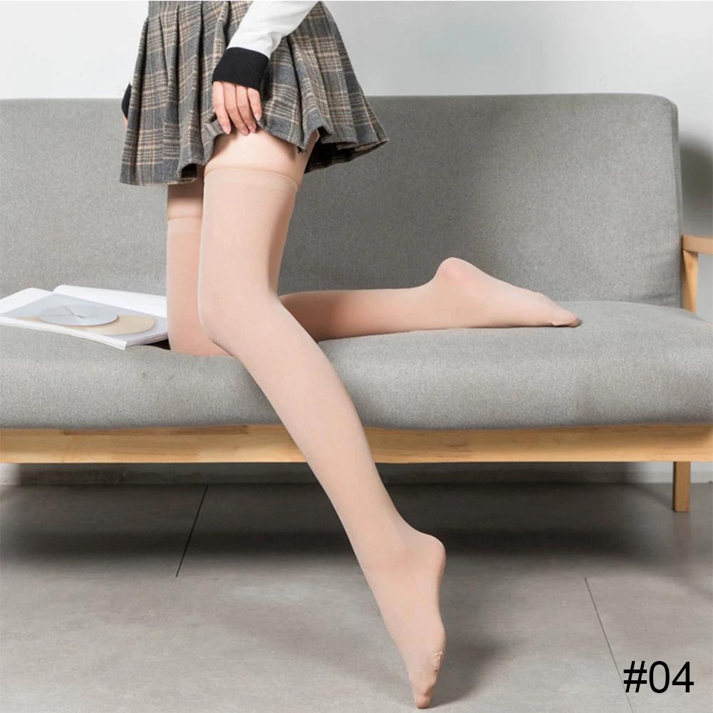 Bas en soie ultra-fins pour femmes Nylon pour dames Noir Blanc Été Automne Hiver Chaussettes Filles Jambes fines Au-dessus du genou Cuisse