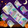 500pcs 1 Roll Halloween Laser Pumpkin Sealing Sticker, Suitable For Gift Box Envelope Halloween Decoration Halloween Ghost Holog