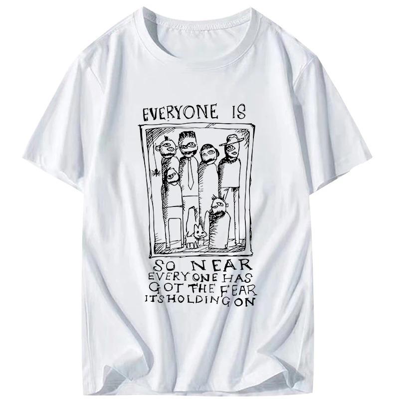 RADIOHEAD Printed TShirt Men Oversized Y2k Heavy Metal Band 2026 New Rock Punk American Casual Cotton Crew Neck Short Sleeve