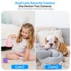 4K PTZ IP Camera 5G Wifi Surveillance Camera Dual Lens Dual Screen Home Auto Tracking CCTV Camera Security Baby Monitor