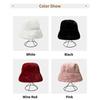 Winter Warm Imitation Mink Fur Fisherman Hat Korean Version Fashionable Versatile Bucket Hat Imitation Rabbit Fur