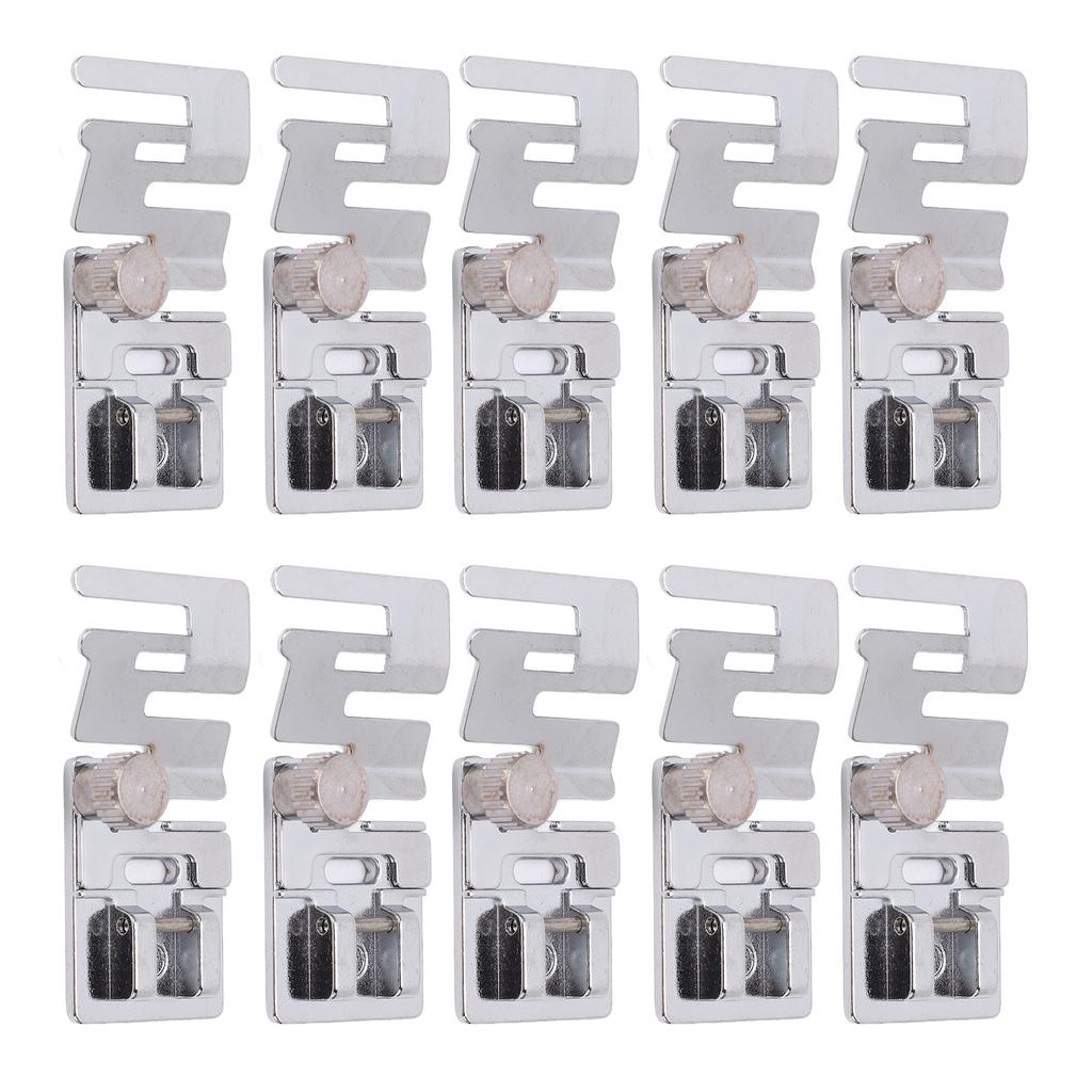 10Pcs Elastic Cord Presser Foot Stainless Steel Rustproof Accurate Size Stretch Presser Foot for Sewing Machine