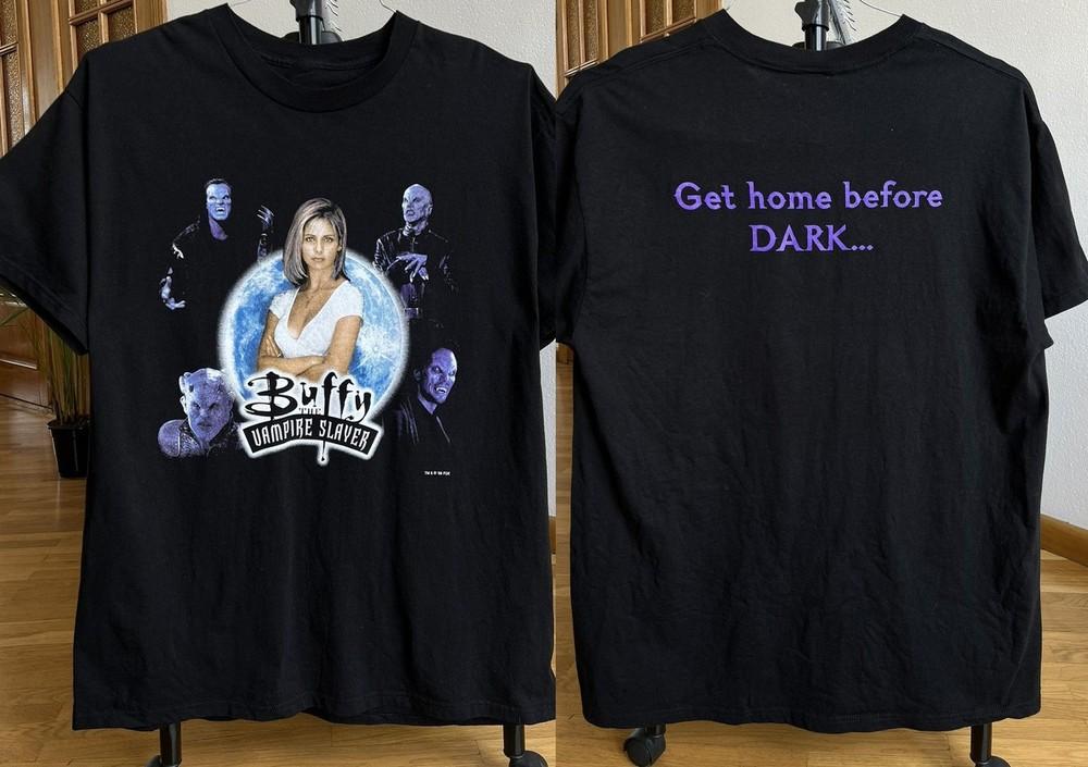 Buffy The Vampire Slayer and Angel TV Show Promo Tee Shirt Size S-5XL 1998 Unisex T-Shirt