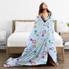 M-Maschas und B-Bären Flanelldecken Winter Warme Bettwäsche Überwürfe für Kind Couch Bett Druck Tagesdecke Sofa Bettbezug