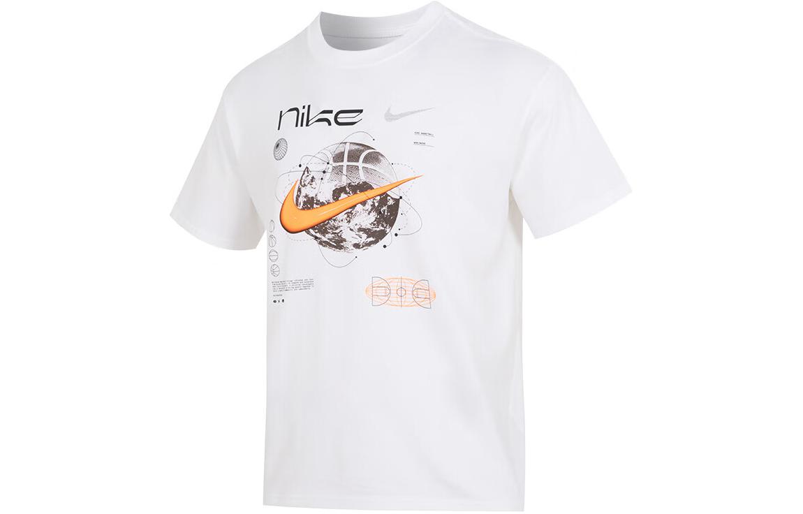Nike Max90 T Shirts Men s White Crew Neck Moderate Straight Fit FV8419-100