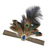 Bohemian Feathered Hairband Carnival Celebration Party Headband Adult Cosplay Hairhoop Ethnic Hairband for Theme Event