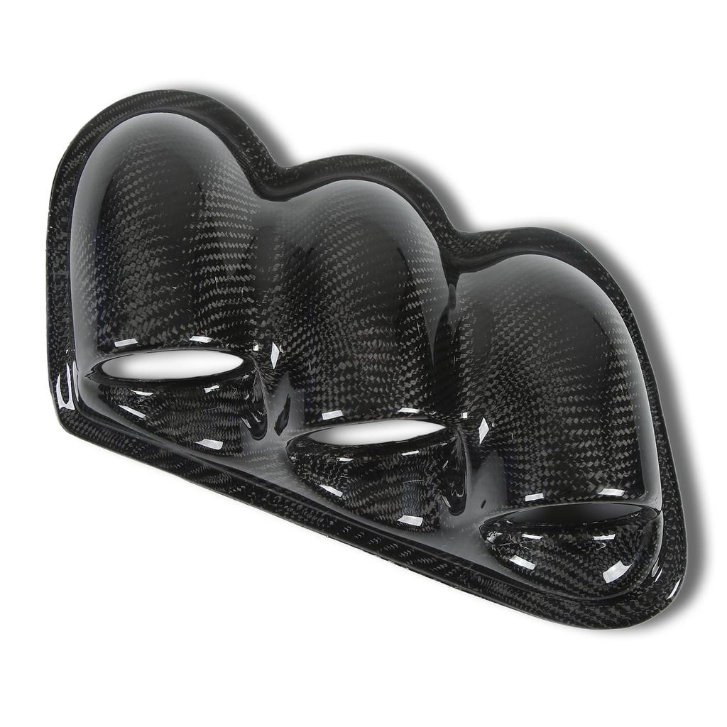 52mm Carbon Fiber Dash Board Triple Gauge Pod Holder Replacement for Mitsubishi Lancer EVO 7th 8th