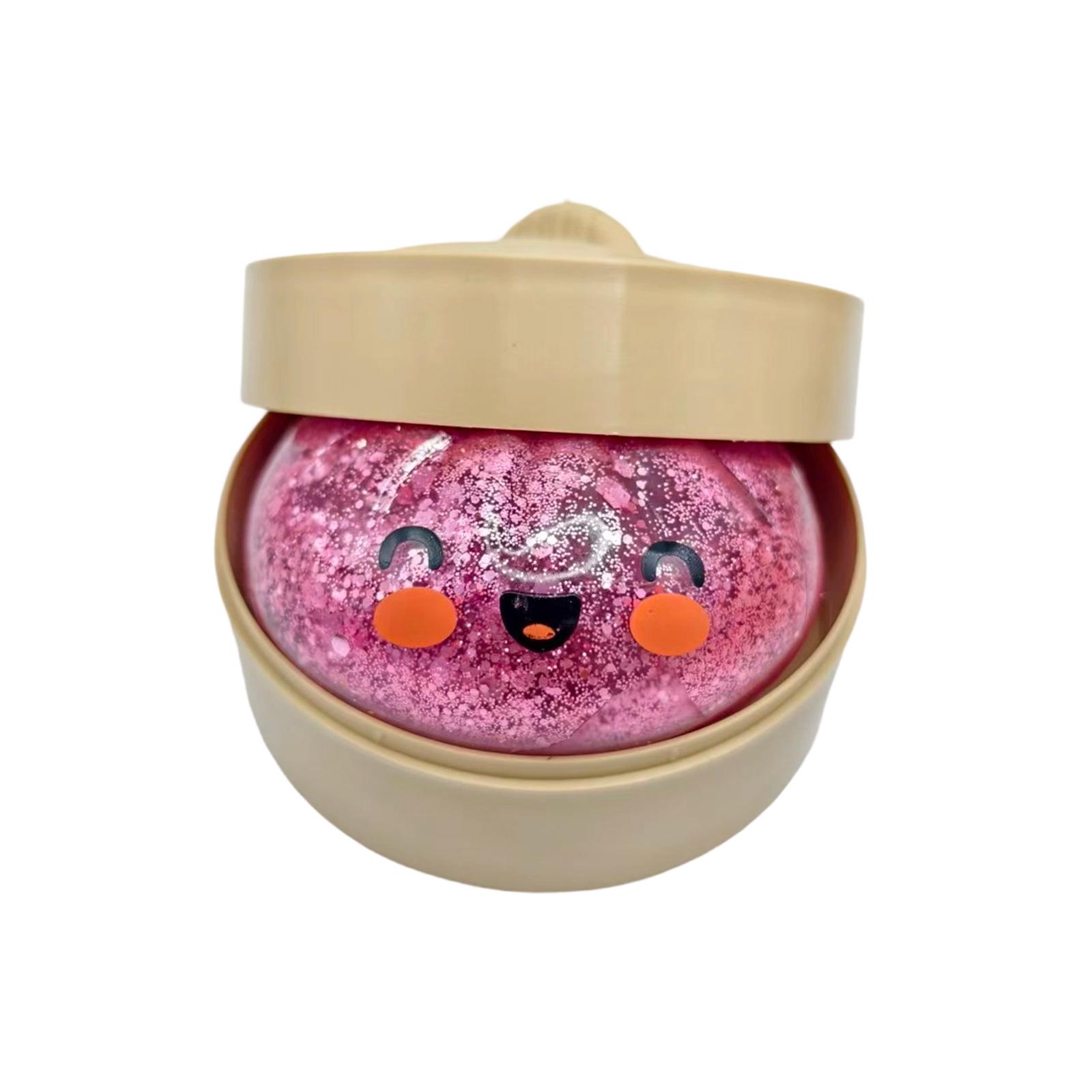 

Simulated Roast Pork Bun Toy; Cute Food; Decompression; Bun; Enjoy; Stress Relief Device.Prank Stress Relief Bun Toy Realistic Steamer Toy One Size розовый