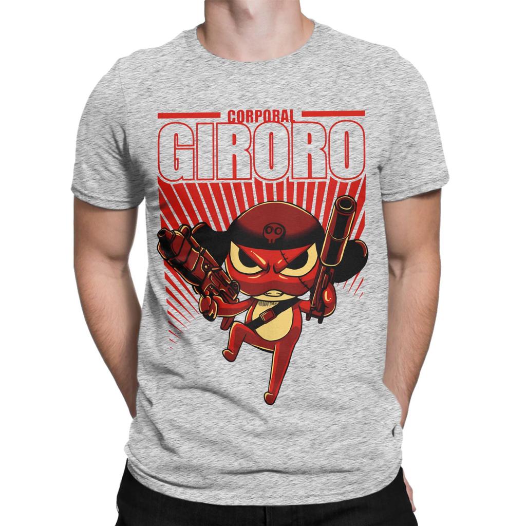 Awesome Corporal Giroro Sgt Frog Keroro TShirt Men Womens Round Neck Pure Cotton T Shirts  Short Sleeve Tee Shirt Gift Tops