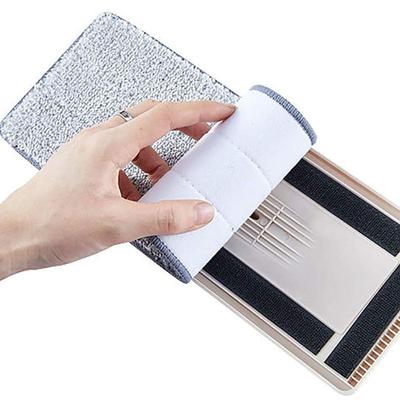 4 Pieces Microfiber Mop Head Accessories Flat Mop Cloth Dry And Wet -purpose Button-type Cloth Cover