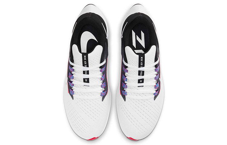Nike Air Zoom Pegasus 38 White Black Flash Crimson Women's CW7358-101