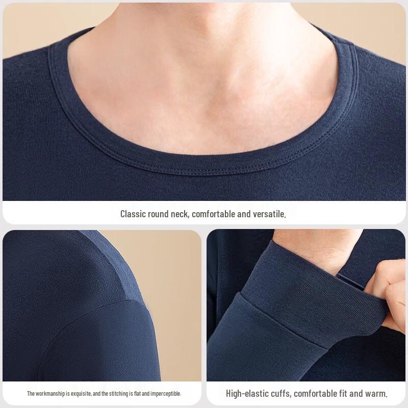 LANSY Men's 100% Cotton Antibacterial Thermal Undershirt