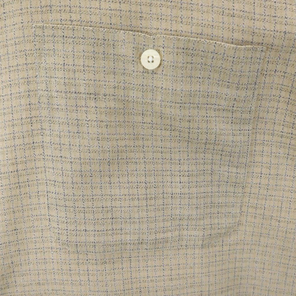 Yves Saint Laurent 90s Old Check Pattern Long Sleeve Button Down Shirt L Men's Used