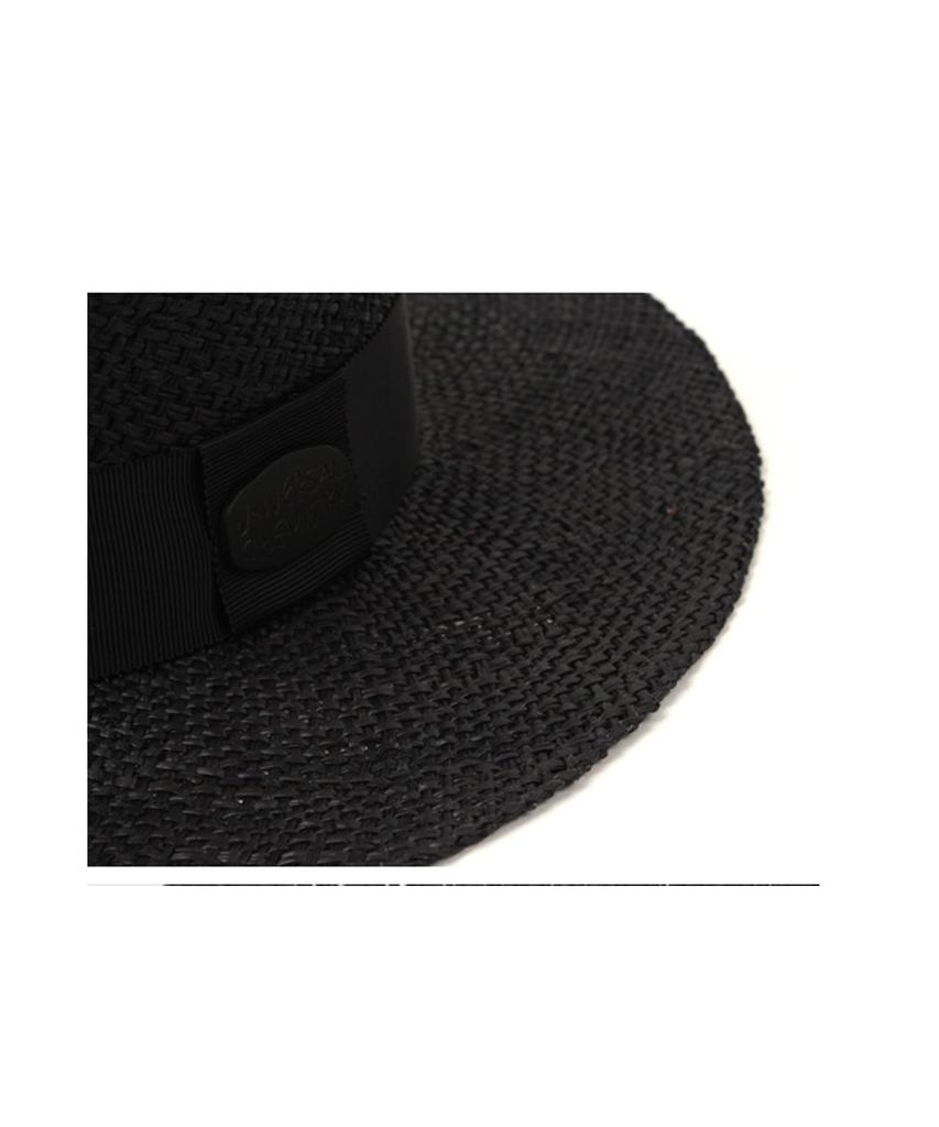 Yunibeosyeolkemiseuteuli Bau Black Flat Fedora Summer Fedora