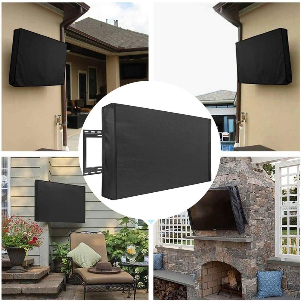 Protective Case TV Cover Breathable TV Dust Cover Portable Television Protector  Patio