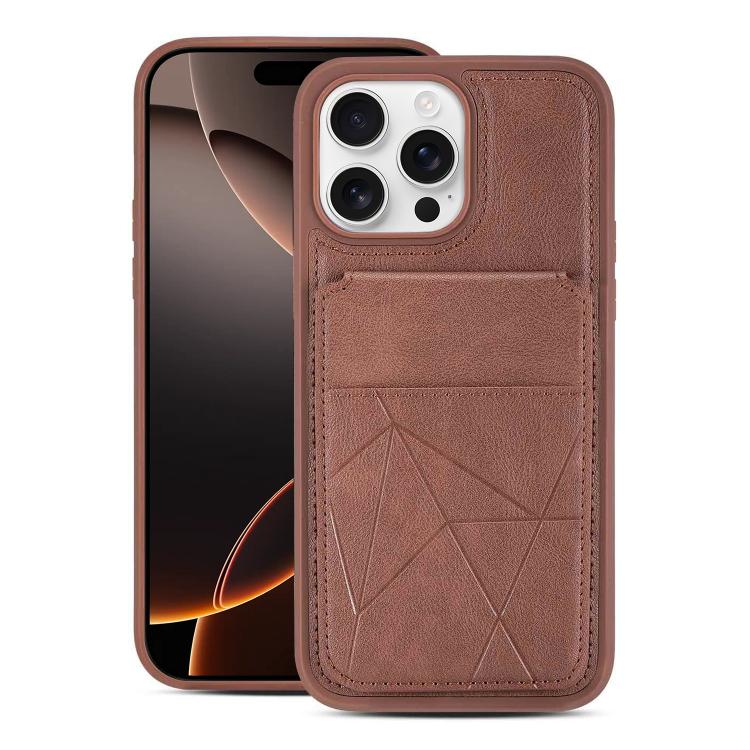 Multifunctional Vertical Flip Card Wallet Holder Vegan Leather Back Phone Case
