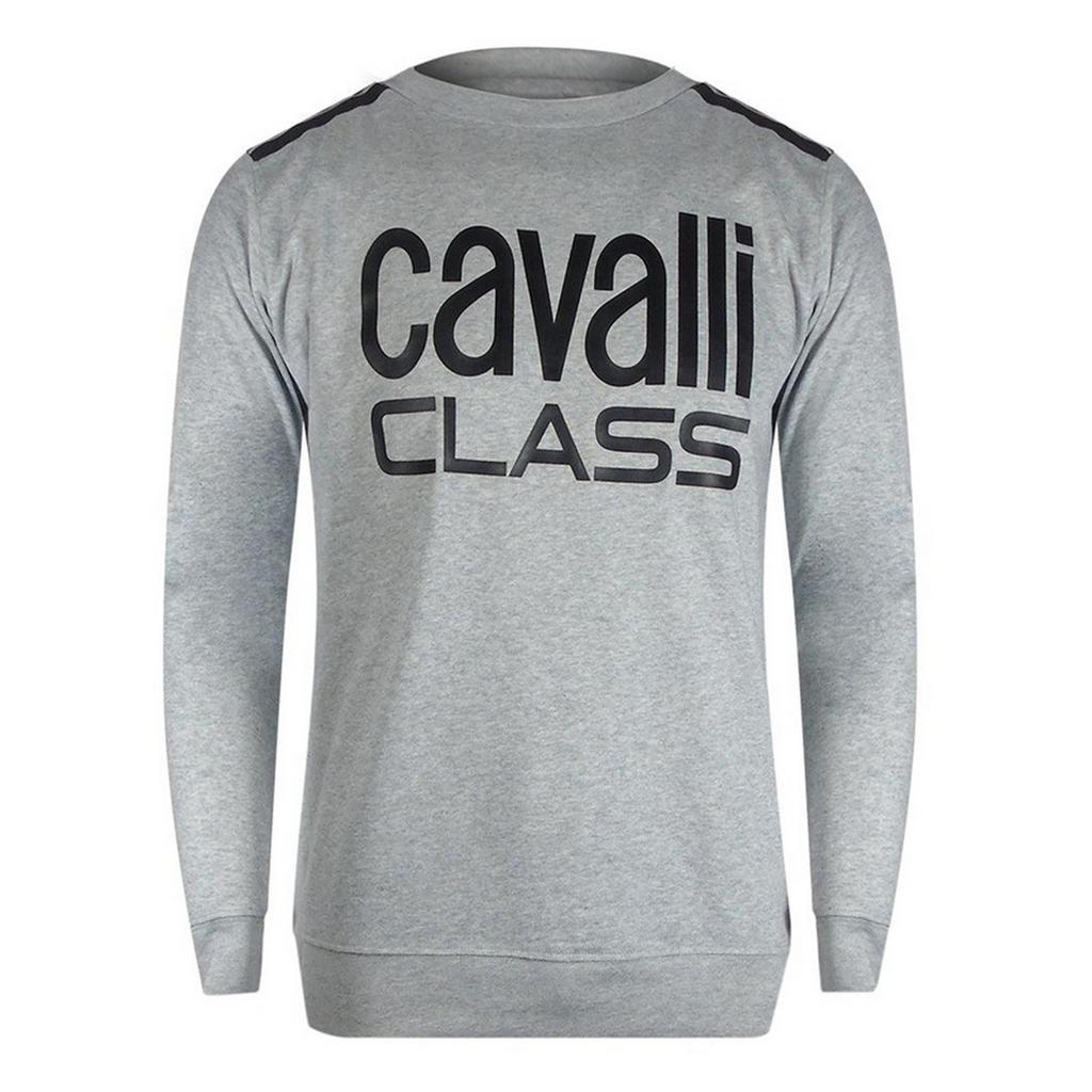 Cavalli Class Mens Taped Shoulders Sweatshirt