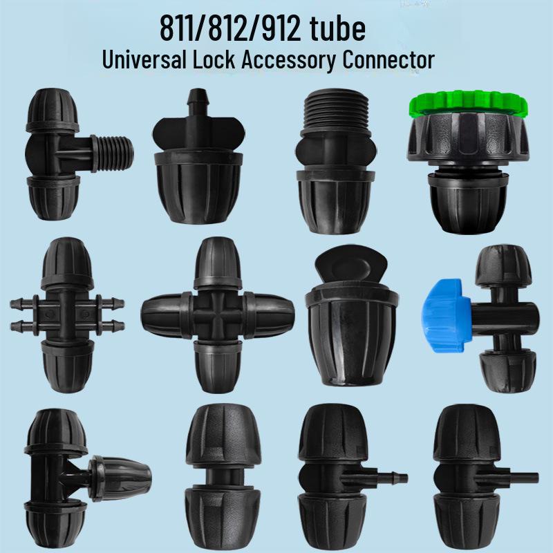 912 Трубка Автоматическое Устройство Полива: Распылительная форсунка и трехходовой разбрызгиватель для различных диаметров