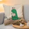 Cushion Cover  Linen  SkinFriendly Soft Decorative Case For Sofa Home Decor Joguman Korean Instagram Dinosaur Pillow cover