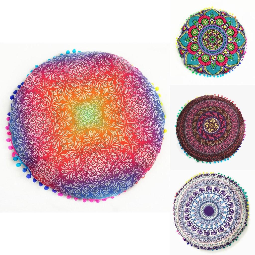 Premium Quality Mandala Round Cushion Cover For A Timeless Bohemian Look