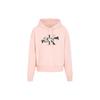 Minimalist Overlapping Print Classic Drawstring Hoodie Women Hoodies Pink J220165-TKY