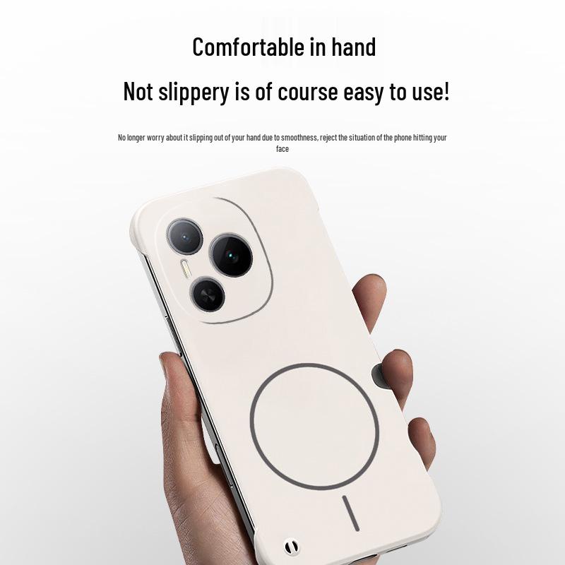 Compatible with Honor Power phone, this skin-feel, magnetic, borderless frosted case offers a pure color and fresh protective design.