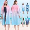 Quick-Dry Surf & Dive Change Robe: Zippered, Absorbent Beach Towel Poncho