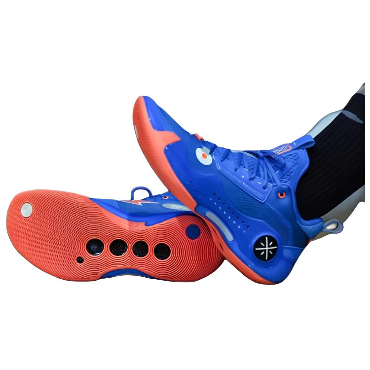 Li Ning WOW 10 Abrasion Resistant Low Top Basketball Shoes Men's Blue ABAS083-35